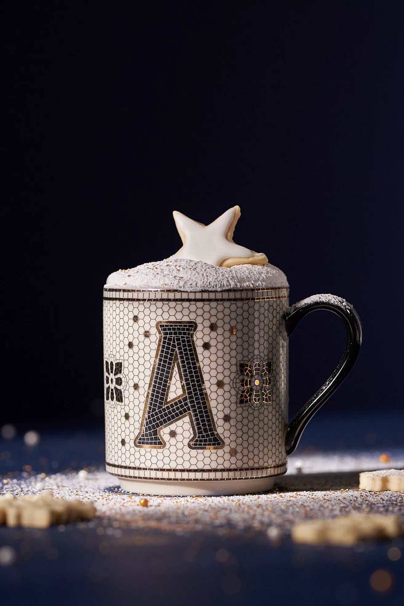 Bistro Tile Stoneware Mug: Monogram Edition - thumbnail 5