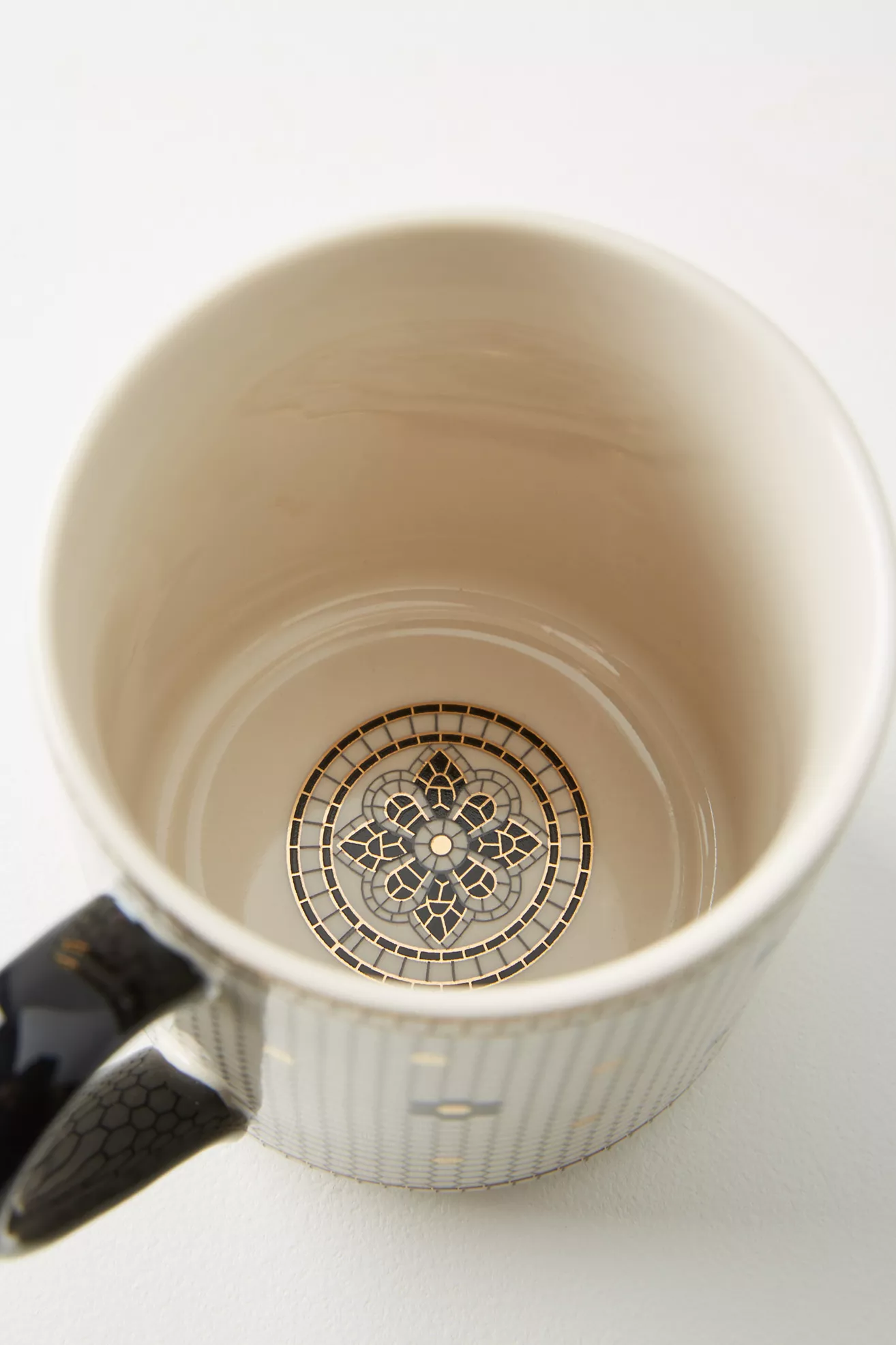 Bistro Tile Stoneware Mug: Monogram Edition - thumbnail 3