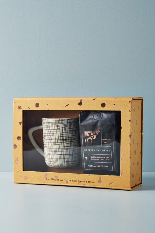 Copper Cow Mug Coffee Gift Set #1