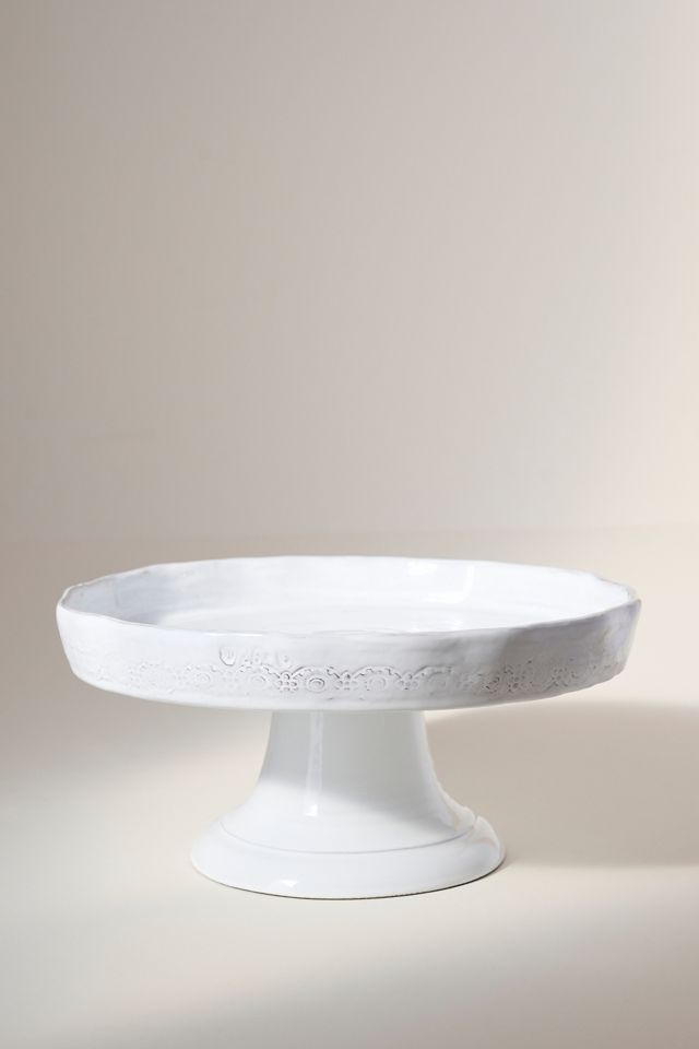The Glenna Italian Earthenware Cake Stand #1