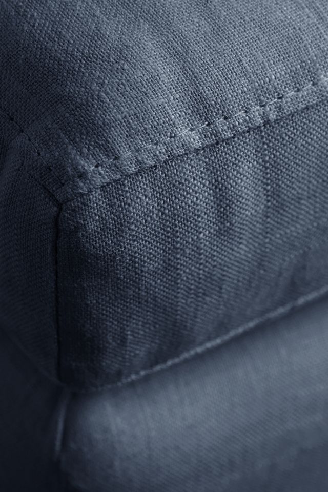 Belgian Linen Edlyn Ottoman #2