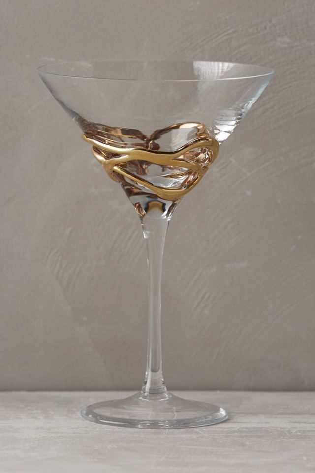 Glimmer-Wrapped Martini Glass #1