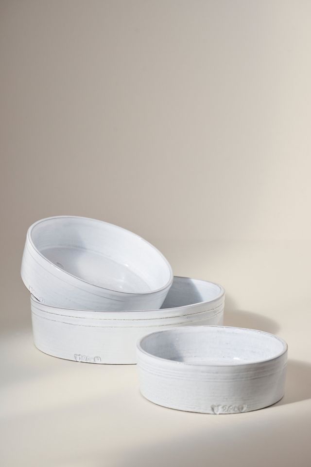 The Glenna Italian Earthenware Serving Bowls, Set of 3 #1