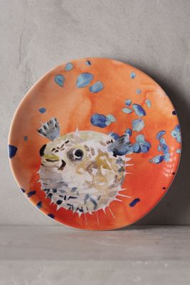 Under The Sea Melamine Canape Plate