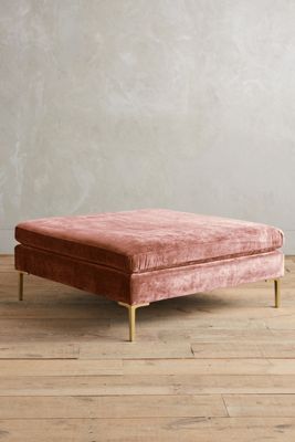 Slub Velvet Edlyn Grand Ottoman