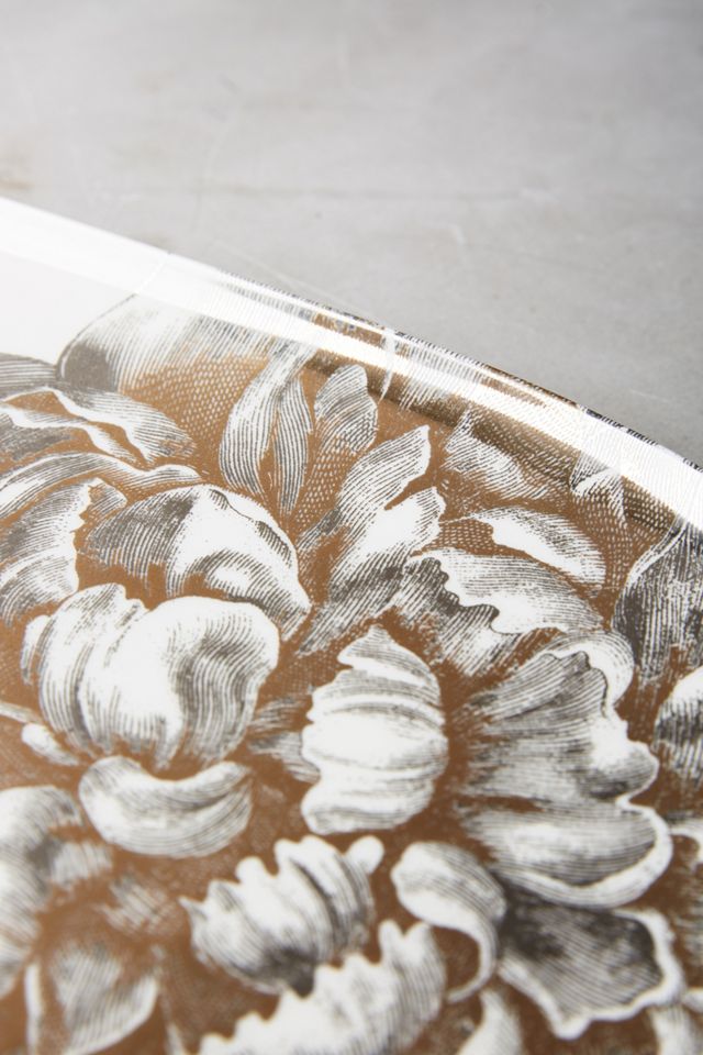 Caskata Peony Gold Platter #1
