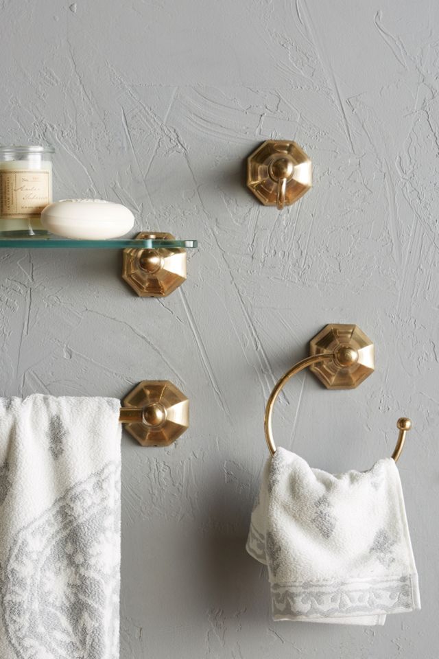 Brass Circlet Glass Shelf #3