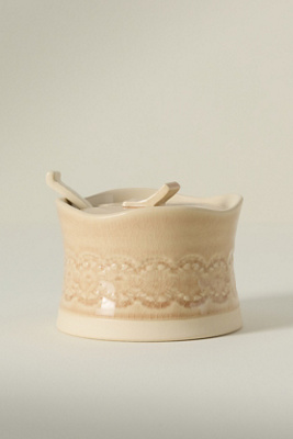 Anthropologie Old Havana Sugar Bowl In Neutral