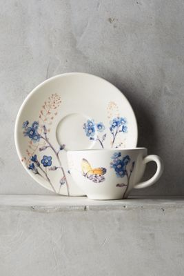 Gien Azur Cup & Saucer