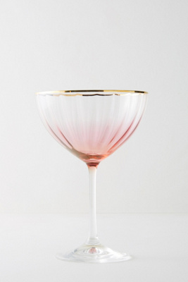 Anthropologie Waterfall Coupe Glass