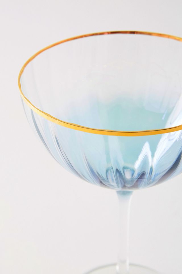 Purple Waterfall Coupe Glass #1