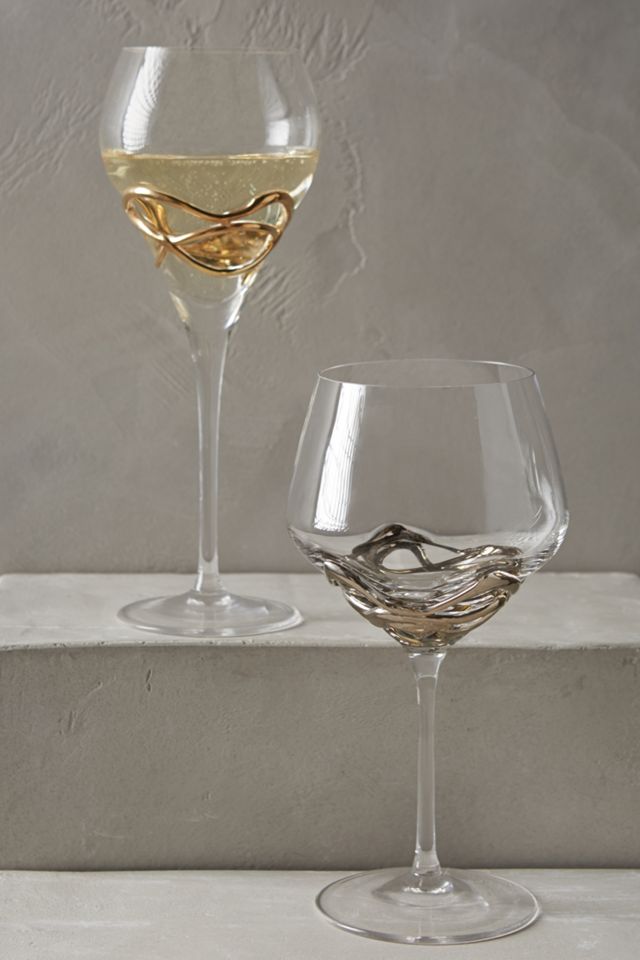 Glimmer-Wrapped Red Wine Glass #4