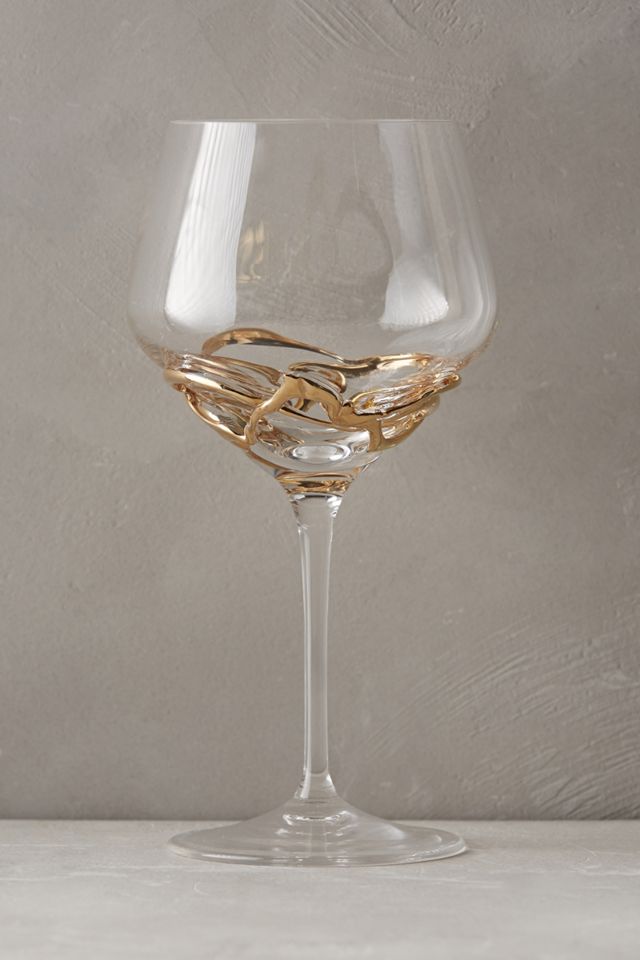 Glimmer-Wrapped Red Wine Glass #1