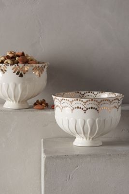 Gilded Thistle Nut Bowl