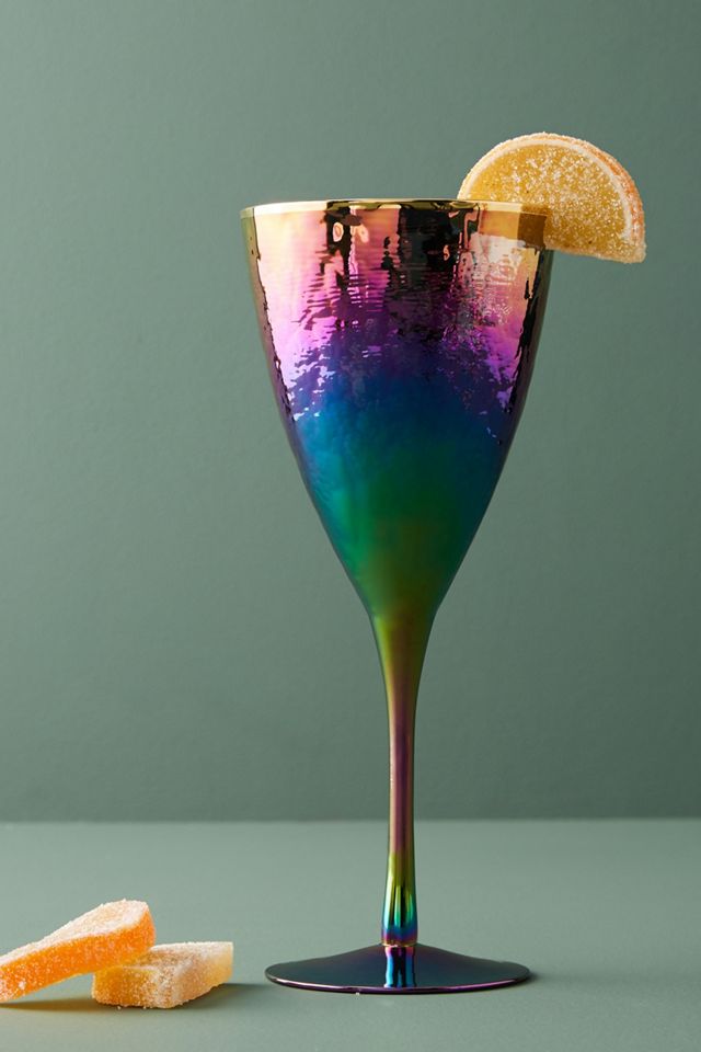 Lustered Wine Glass