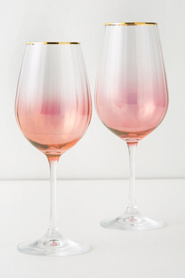 Anthropologie Waterfall Wine Glass - Thumbnail 2