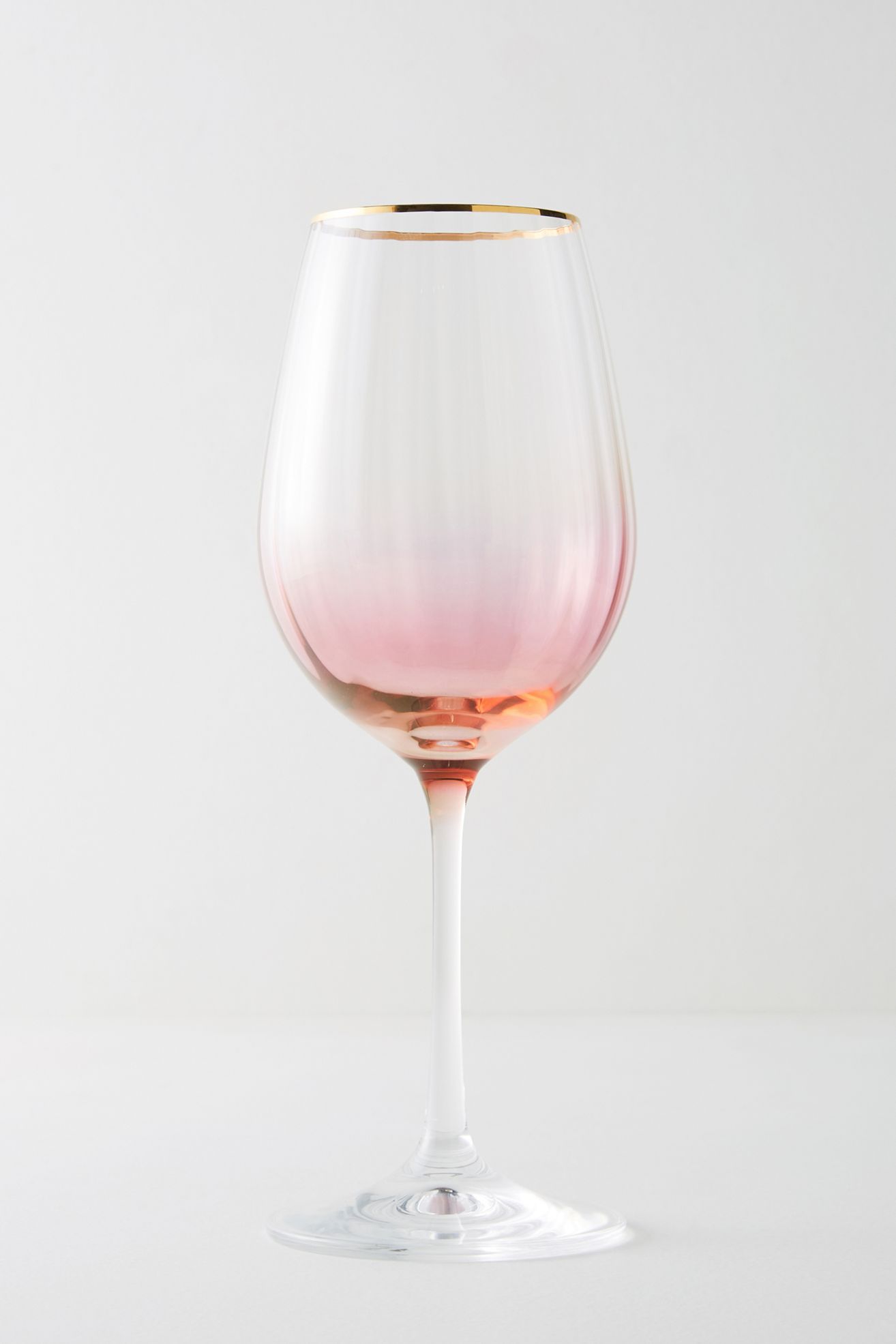 Waterfall Wine Glass - Pink, Standard, One Size