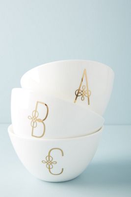Scripted Monogram Bowl