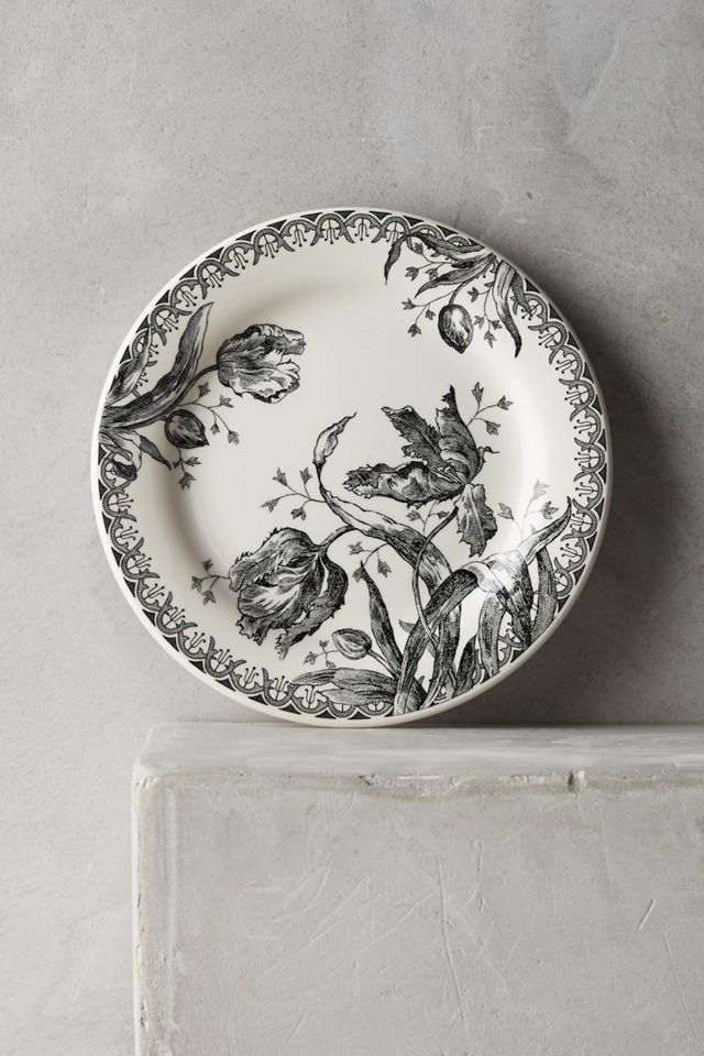 Gien Tulipes Noires Five-Piece Place Setting #3
