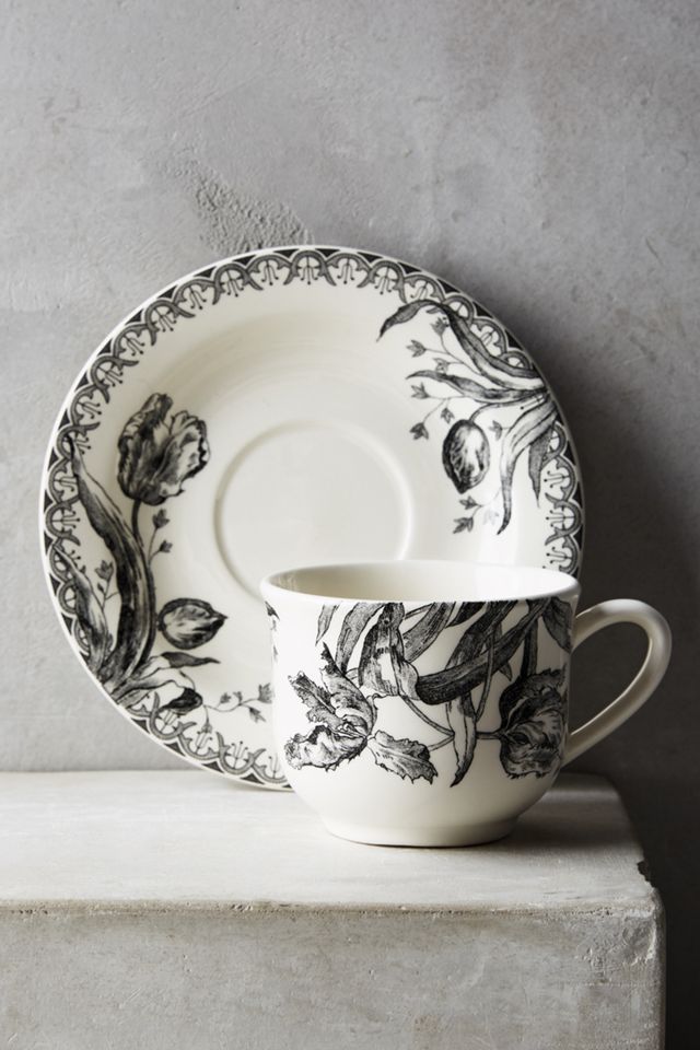 Gien Tulipes Noires Five-Piece Place Setting #4
