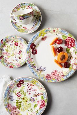Gien Millefleurs Five-Piece Place Setting