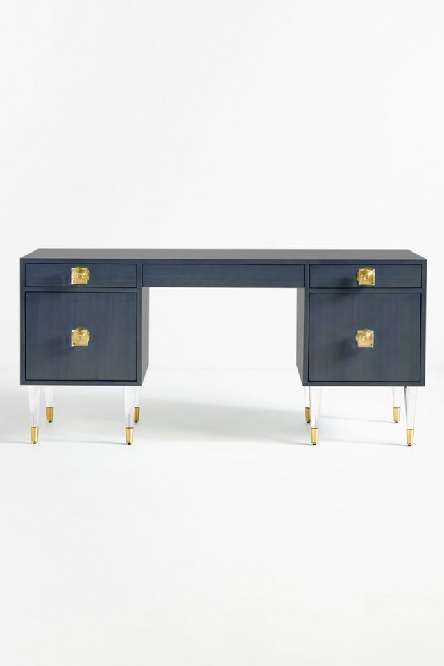 Lacquered Regency Desk #1