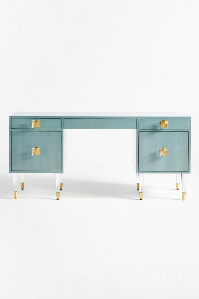 Lacquered Regency Desk #4