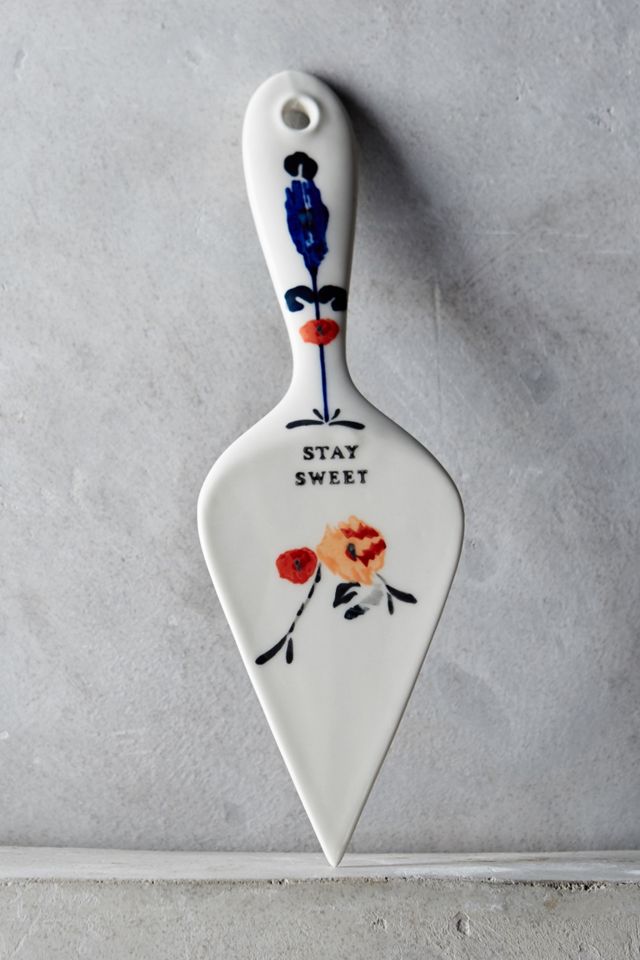 Handpainted Lucerne Cake Server #4