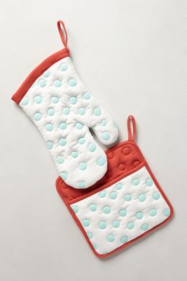 Polka Dotted Pot Holder