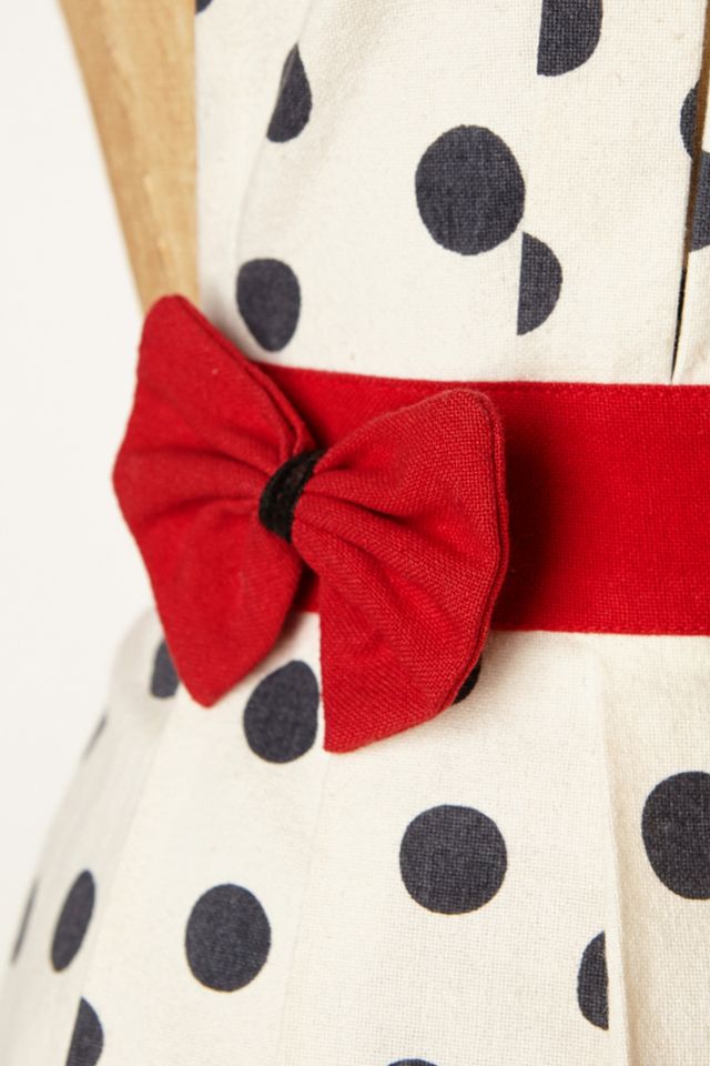 Gold Polka Dotted Apron #1