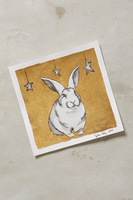 Gilded Bunny Print