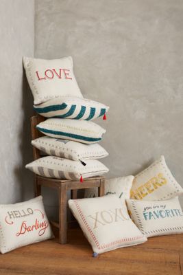 Merry Sentiments Pillow