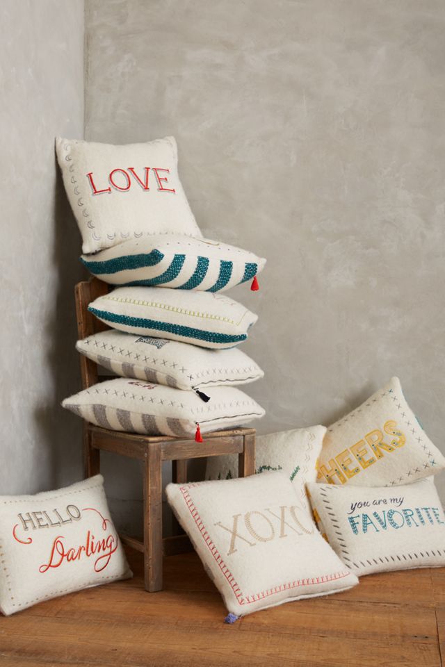 Merry Sentiments Pillow