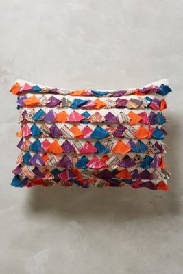 Tasseled Jacare Pillow