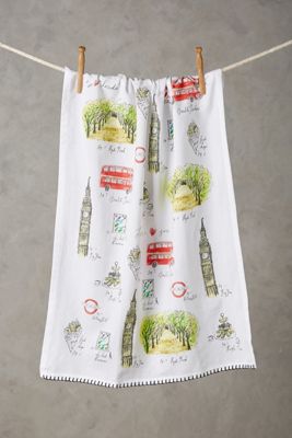Mapped-Out Dishtowel