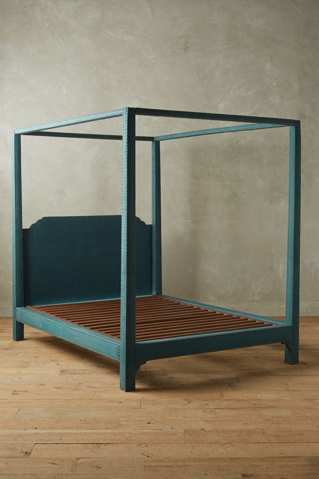 Nailhead Linen Bed #2