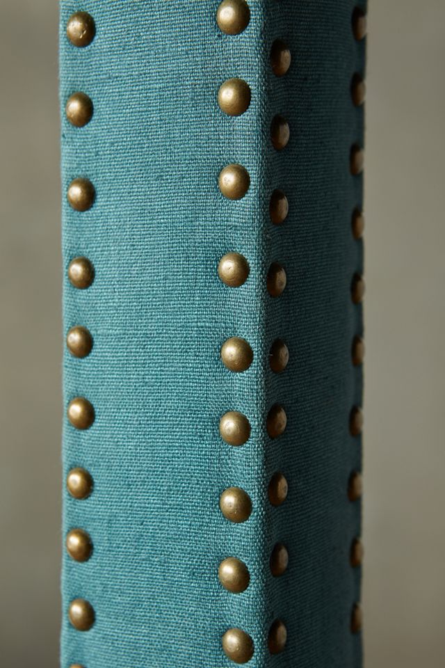 Nailhead Linen Bed #4
