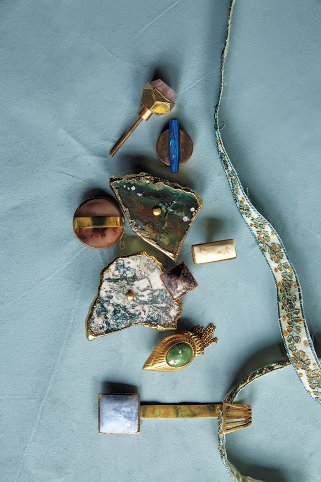 Gilded Triad Knob #4