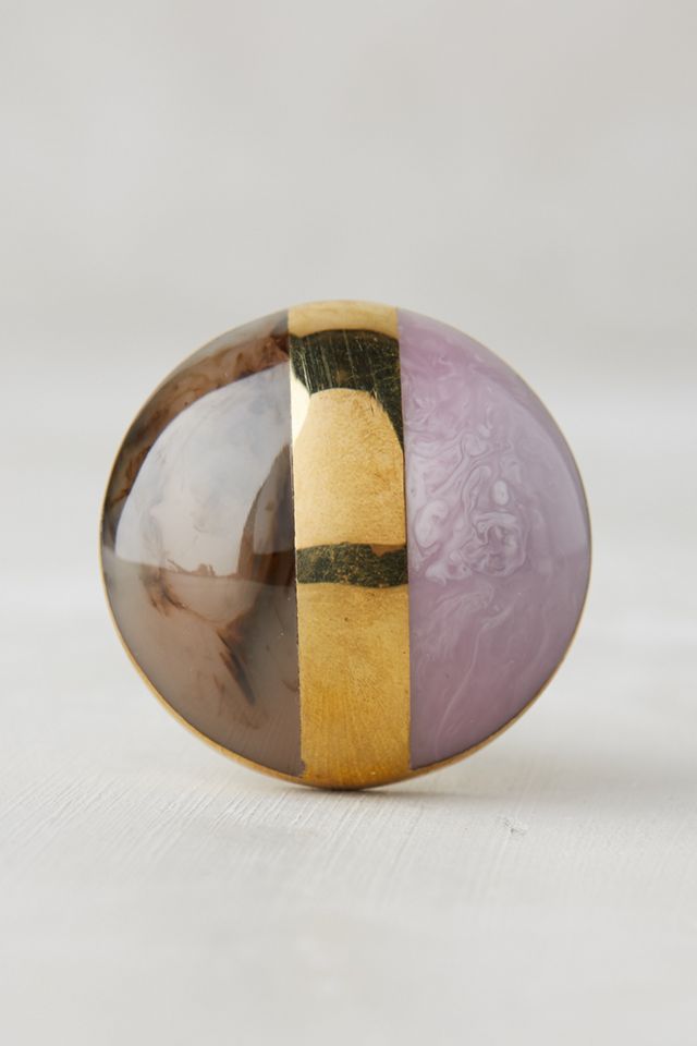 Gilded Triad Knob #5