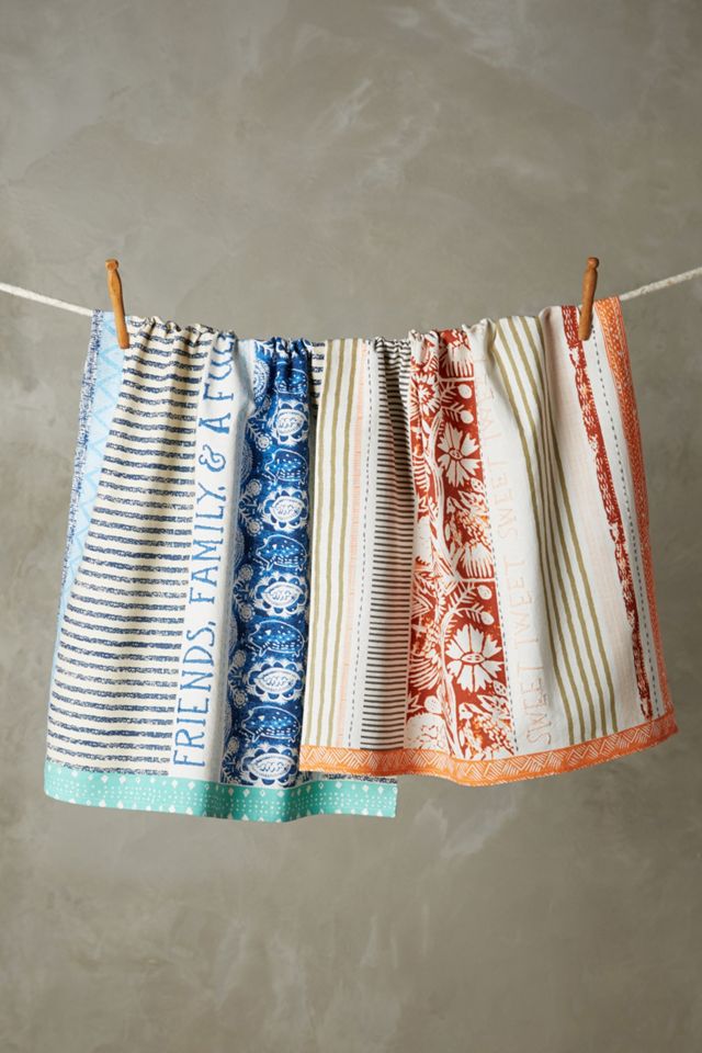 Embroidered Gratitude Dishtowel #1