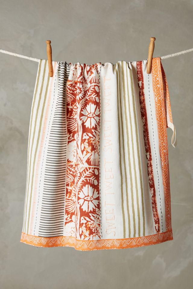 Embroidered Gratitude Dishtowel