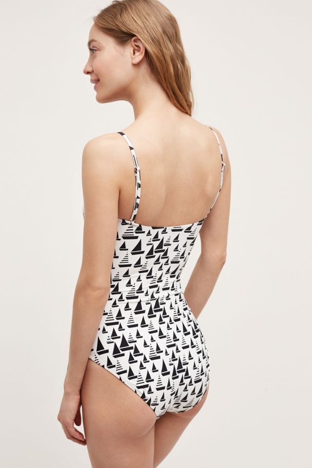 Ruched Seaside One-Piece #1