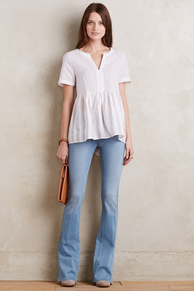 Vintage Stripe Peplum Top #3