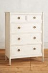 Washed Wood Five-Drawer Dresser