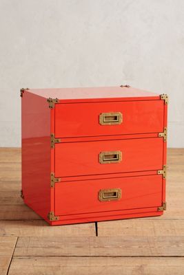 Lacquered Wellington Three-Drawer Dresser