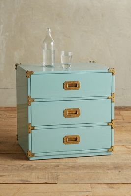Lacquered Wellington Three-Drawer Dresser