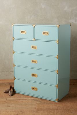 Lacquered Wellington Six-Drawer Dresser