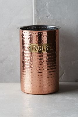 Hammered Copper Tool Jar