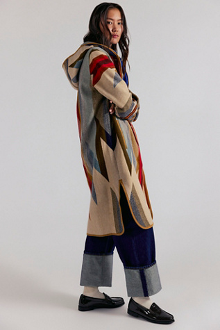 Pendleton Hooded Jacquard Coat