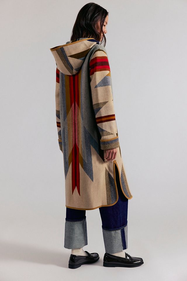 Pendleton Hooded Jacquard Coat #1